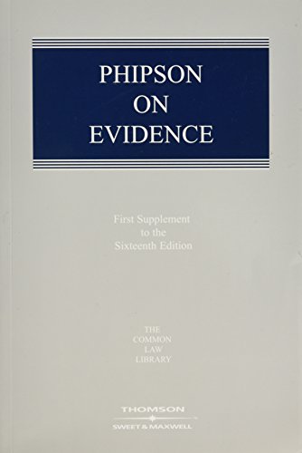 Beispielbild fr Phipson on Evidence zum Verkauf von ThriftBooks-Atlanta