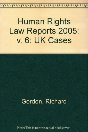 Beispielbild fr Human Rights Law Reports (v. 6) zum Verkauf von Phatpocket Limited