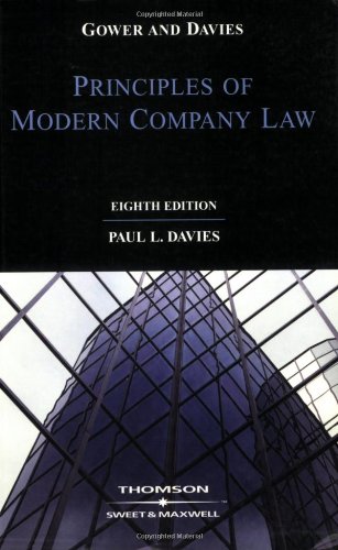 Stock image for Gower and Davies : The Principles of Modern Company Law for sale by Better World Books Ltd