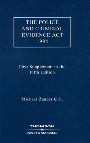 Imagen de archivo de The Police and Criminal Evidence Act 1984 (1st Supplement) a la venta por WorldofBooks