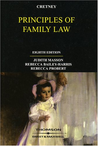 Stock image for Cretney's Principles of Family Law for sale by AwesomeBooks