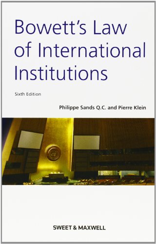 9780421964907: Bowett's Law of International Institutions