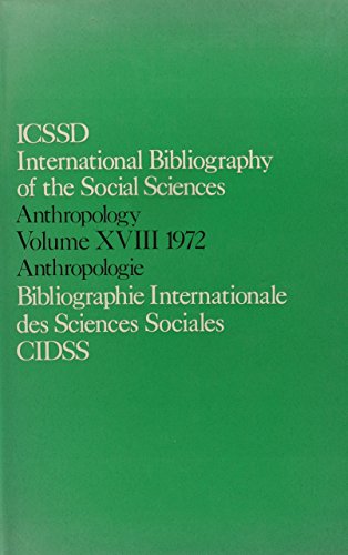 9780422744003: Anthropology 1972