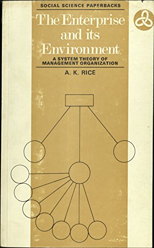 Immagine dell'editore per THE ENTERPRISE AND ITS ENVIRONMENT: A SYSTEM THEORY OF MANAGEMENT ORGANIZATION. venduto da George Cross Books