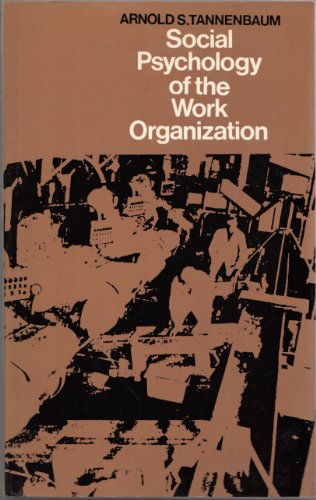 Stock image for Social Psychology of the Work Organization (Social Science Paperbacks) for sale by Midtown Scholar Bookstore