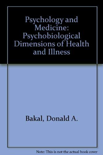 Beispielbild fr Psychology and Medicine: Psychobiological Dimensions of Health and Sickness zum Verkauf von PsychoBabel & Skoob Books