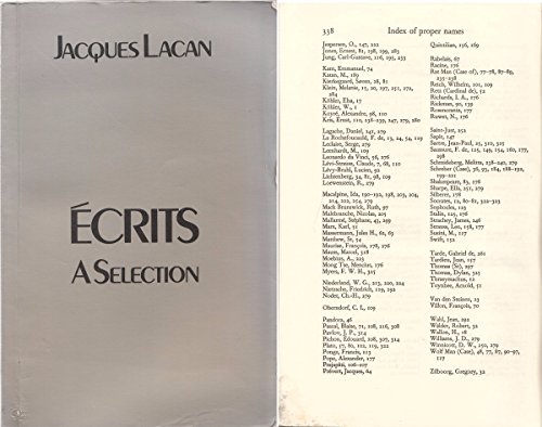 Imagen de archivo de Ecrits: A Selection a la venta por Anybook.com