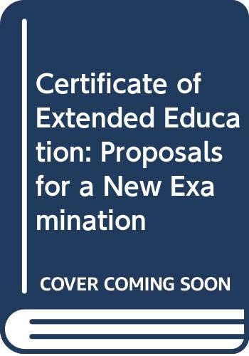 CEE: Proposals for a new examination : the report of the Joint Examinations Sub-committee of the Schools Council on the Certificate of Education, Extended (9780423471502) by Great Britain