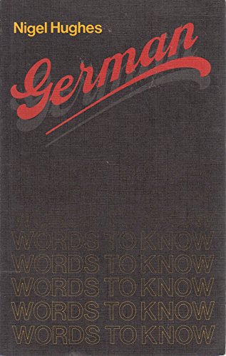 Stock image for German Words to Know for sale by Books on the Web