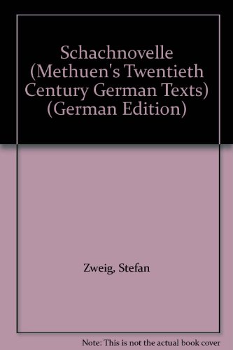 9780423515909: Schachnovelle: Stefan Zweig (Twentieth Century German Texts)