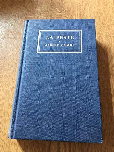 Beispielbild fr The Plague (20th Century Texts, French) (French Edition) zum Verkauf von GF Books, Inc.