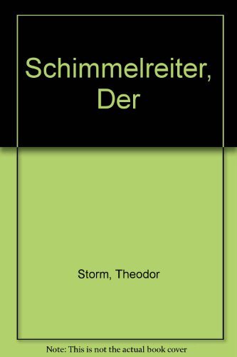 9780423880908: Der Schimmelreiter (German Edition)