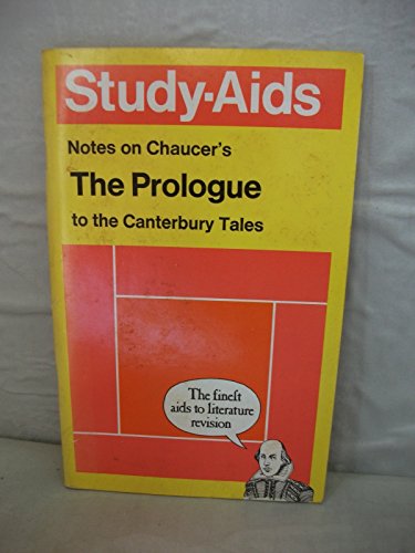 Stock image for Notes on Chaucer's "Prologue to the Canterbury Tales" (Study Aid) for sale by medimops