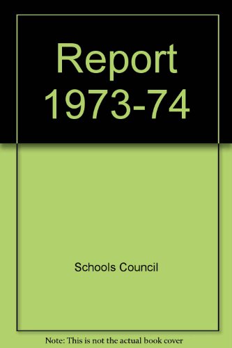 Report (9780423896800) by Schools Council