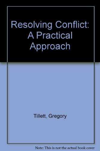 Stock image for Resolving Conflict: A Practical Approach for sale by Books From California