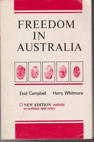 Imagen de archivo de Freedom In Australia a la venta por THE CROSS Art + Books