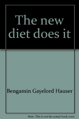 Beispielbild fr The new diet does it zum Verkauf von ThriftBooks-Dallas