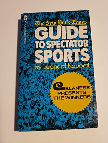 9780425022771: The New York Time Guide to Spectator Sports