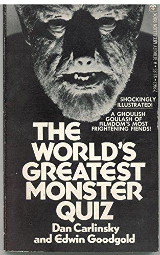Beispielbild fr The World's Greatest Monster Quiz zum Verkauf von Wonder Book