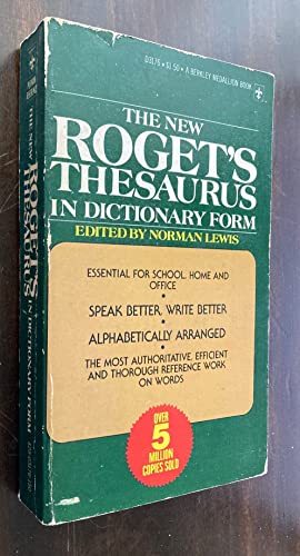 9780425031766: New Rogets Thesaurus