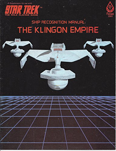 Imagen de archivo de Ship Recognition Manual: The Klingon Empire (Star Trek: The Role-Playing Game) a la venta por Books From California