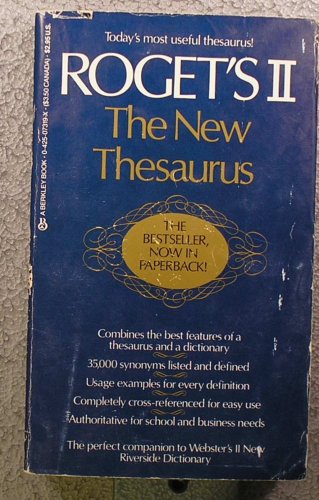 Stock image for Roget's II New Thesaurus for sale by Better World Books: West
