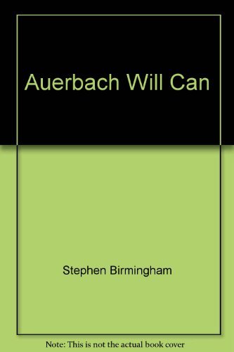 9780425074626: The Auerbach Will