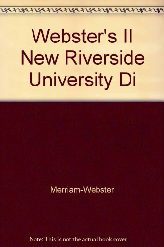 Stock image for Webster's II New Riverside Dictionary for sale by Lighthouse Books and Gifts