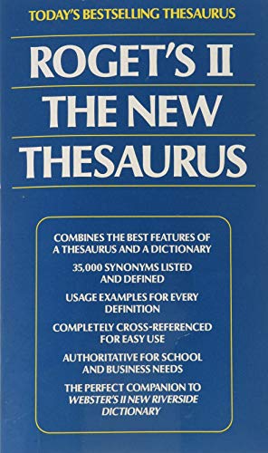 Beispielbild fr Roget's II: The New Thesaurus zum Verkauf von SecondSale