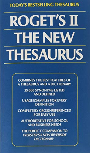 Imagen de archivo de Roget's II: The New Thesaurus a la venta por Wonder Book
