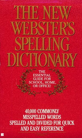 Beispielbild fr New Webster Spelling Dictionary zum Verkauf von Better World Books