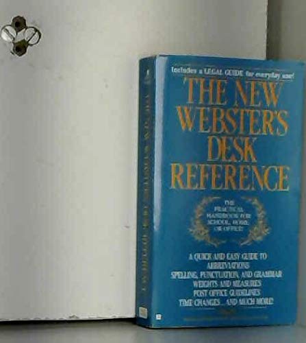 Beispielbild fr The New Webster's Desk Reference zum Verkauf von Better World Books