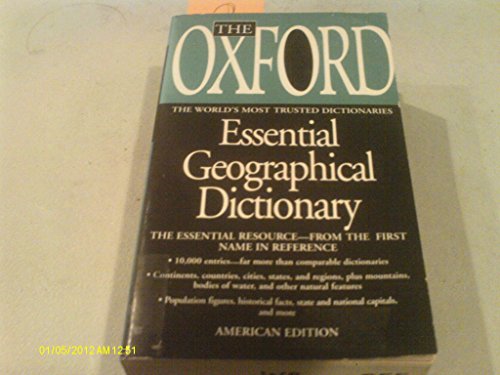 Imagen de archivo de Oxford Essential Geographical Dictionary : The World's Most Trusted Dictionaries a la venta por Better World Books