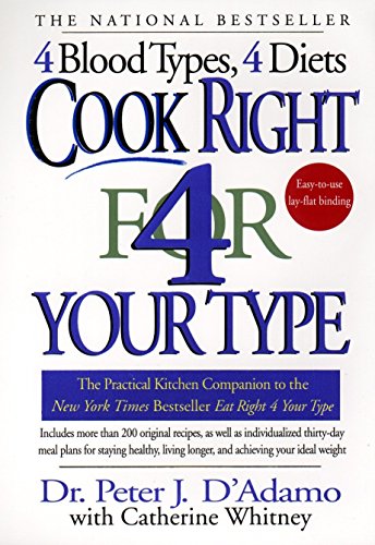 Beispielbild fr Cook Right 4 Your Type: The Practical Kitchen Companion to Eat Right 4 Your Type zum Verkauf von Your Online Bookstore
