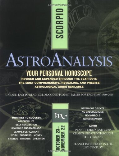 Stock image for AstroAnalysis: Scorpio (AstroAnalysis Horoscopes) for sale by SecondSale