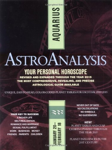 Stock image for AstroAnalysis: Aquarius (AstroAnalysis Horoscopes) for sale by Irish Booksellers