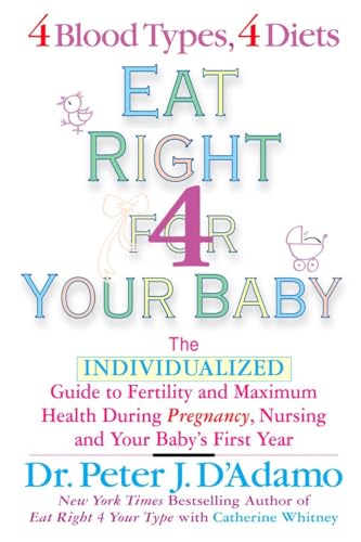 Beispielbild fr Eat Right for Your Baby: The Individualized Guide to Fertility and Maximum Health During Pregnancy, Nursing and Your Baby's First Year: The . Babys First Year. (Eat Right 4 Your Type) zum Verkauf von WorldofBooks