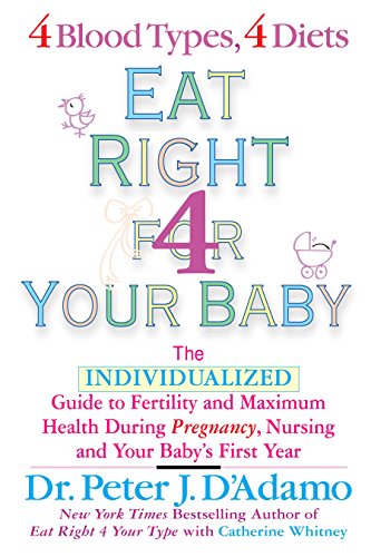 Imagen de archivo de Eat Right for Your Baby: The Individulized Guide to Fertility and Maximum Heatlh During Pregnancy (Eat Right 4 Your Type) a la venta por SecondSale