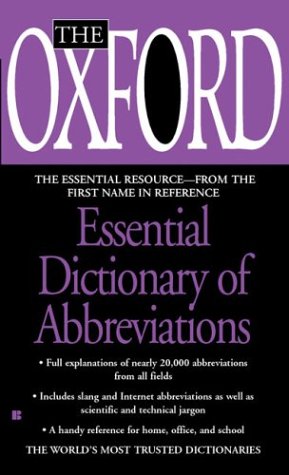 The Oxford Essential Dictionary of Abbreviations (9780425197042) by Oxford University Press