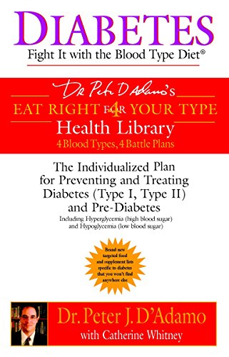 9780425200063: Diabetes: Fight It with the Blood Type Diet: The Individualized Plan for Preventing and Treating Diabetes (Type I, Type II) and Pre-Diabetes