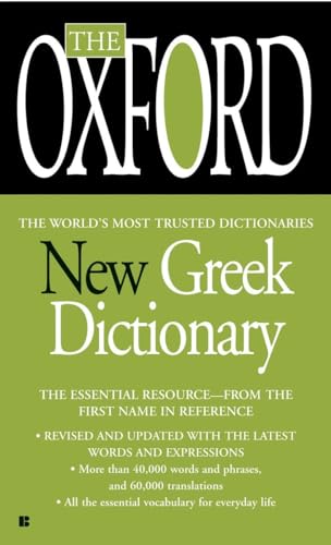 Imagen de archivo de The Oxford New Greek Dictionary Format: MassMarket a la venta por INDOO