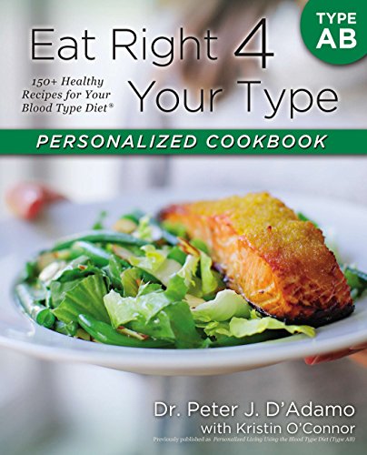 Beispielbild fr Eat Right 4 Your Type Personalized Cookbook Type AB: 150+ Healthy Recipes For Your Blood Type Diet zum Verkauf von Goodwill Books