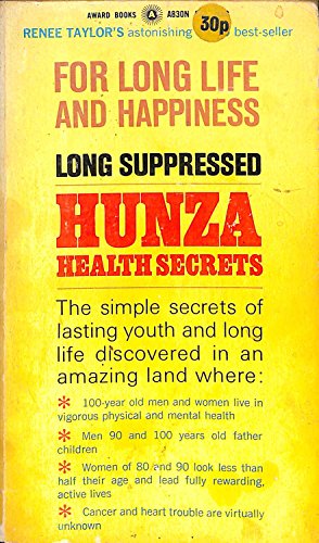 9780426159230: HUNZA HEALTH SECRETS FOR LONG LIFE AND HAPPINESS