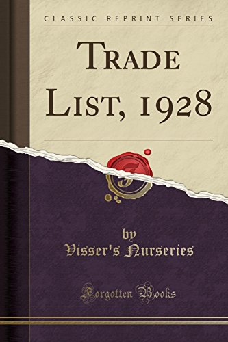 Stock image for Trade List, 1928 (Classic Reprint) for sale by Forgotten Books