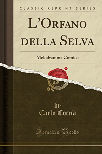 Stock image for L'Orfano Della Selva for sale by PBShop.store US