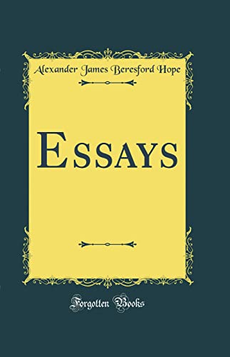 Imagen de archivo de Essays (Classic Reprint) a la venta por PBShop.store US