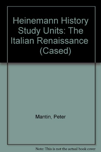 9780431073521: Heinemann History Study Units: The Italian Renaissance (Cased)