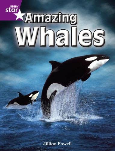 Imagen de archivo de Rigby Star Independent Year 2 Purple Non Fiction: Amazing Whales Single a la venta por WorldofBooks