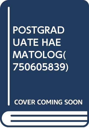 Stock image for Postgraduate Haematology (3rd Edition) for sale by Anybook.com