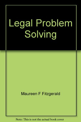 Stock image for Legal Problem Solving : Reasoning, Research and Writing. Second (2nd) Edition for sale by B-Line Books